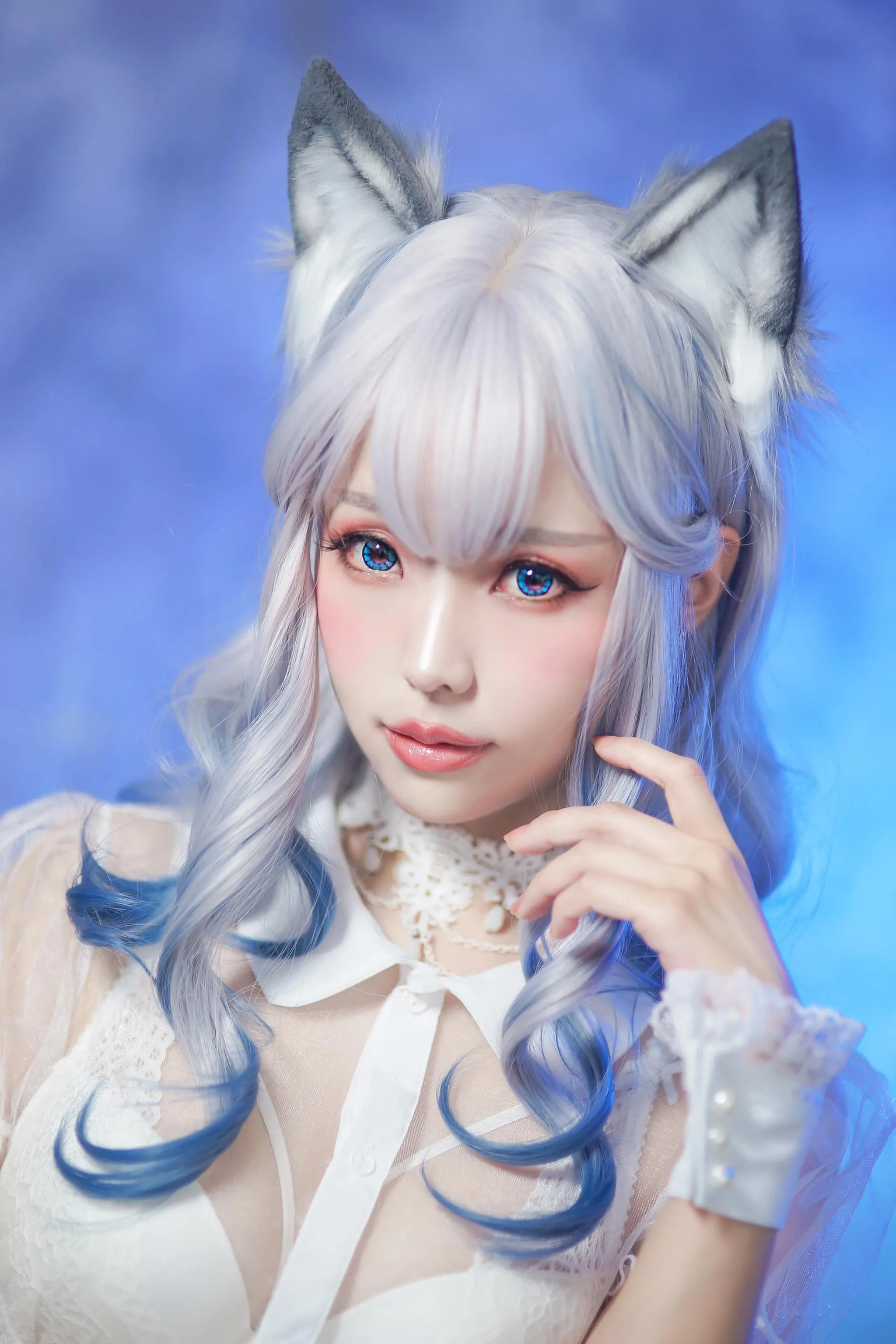 ElyEE子 – NO.43 猫耳白丝带 [48P]插图7